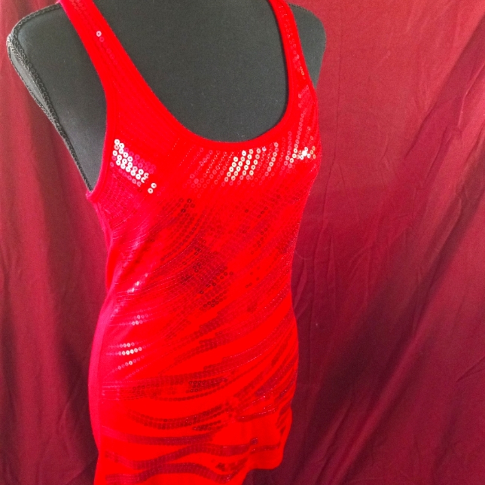Rue21 size S red sequen tank top